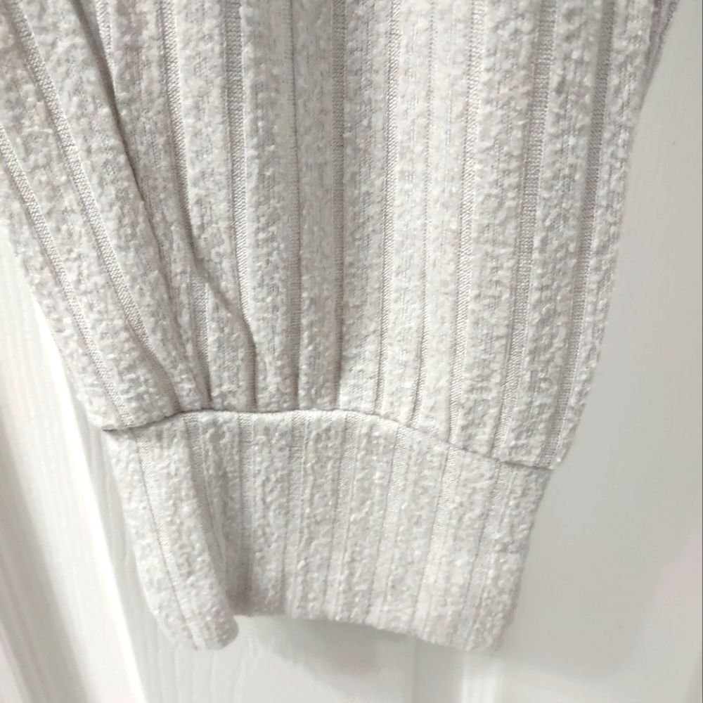 Style & Co Ribbed Cream Soft Plush Jogger Pants Size L - Picture 4 of 11